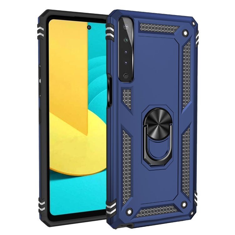 For LG Stylo 7 4G Shockproof TPU + PC Protective Case with 360 Degree Rotating Holder