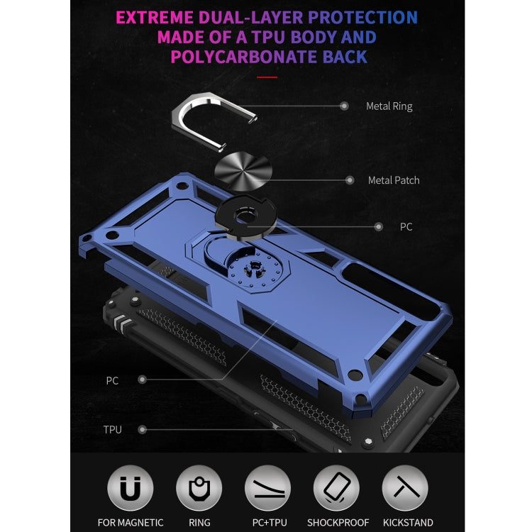 For LG Stylo 7 4G Shockproof TPU + PC Protective Case with 360 Degree Rotating Holder