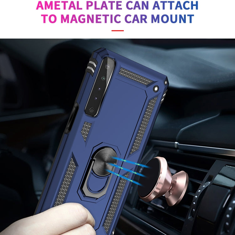 For LG Stylo 7 4G Shockproof TPU + PC Protective Case with 360 Degree Rotating Holder