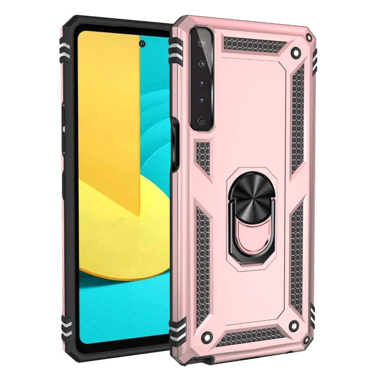 For LG Stylo 7 4G Shockproof TPU + PC Protective Case with 360 Degree Rotating Holder