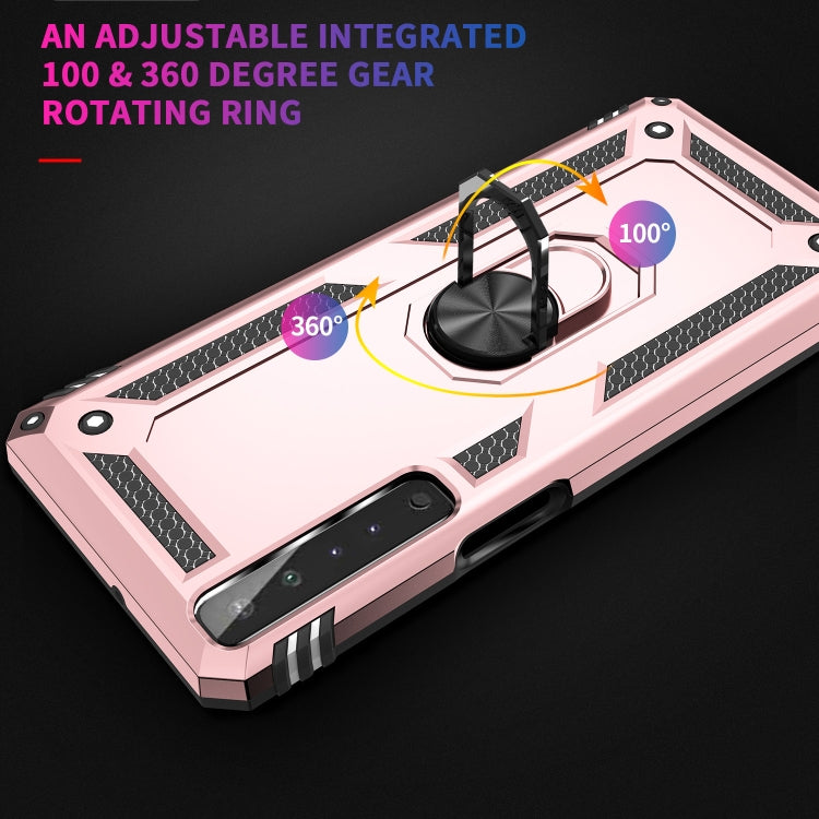 For LG Stylo 7 4G Shockproof TPU + PC Protective Case with 360 Degree Rotating Holder