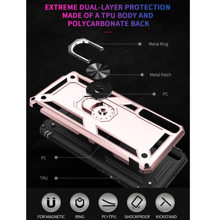 For LG Stylo 7 4G Shockproof TPU + PC Protective Case with 360 Degree Rotating Holder