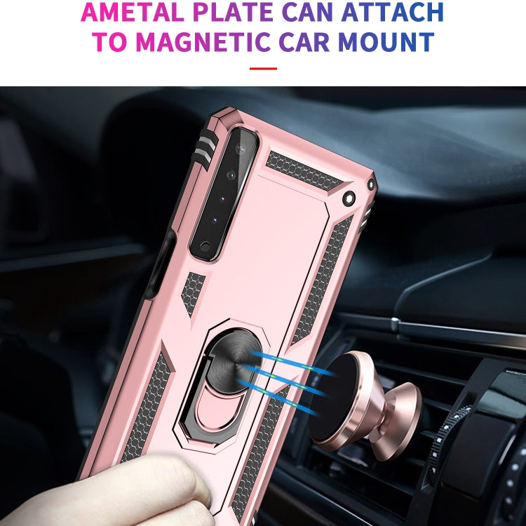 For LG Stylo 7 4G Shockproof TPU + PC Protective Case with 360 Degree Rotating Holder