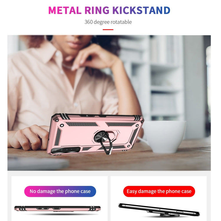 For LG Stylo 7 4G Shockproof TPU + PC Protective Case with 360 Degree Rotating Holder