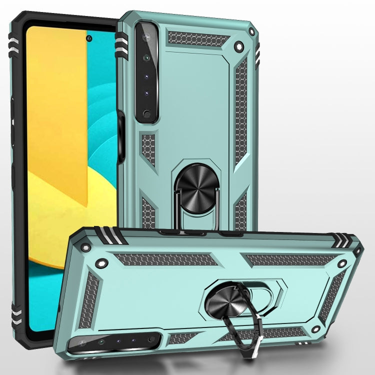 For LG Stylo 7 4G Shockproof TPU + PC Protective Case with 360 Degree Rotating Holder