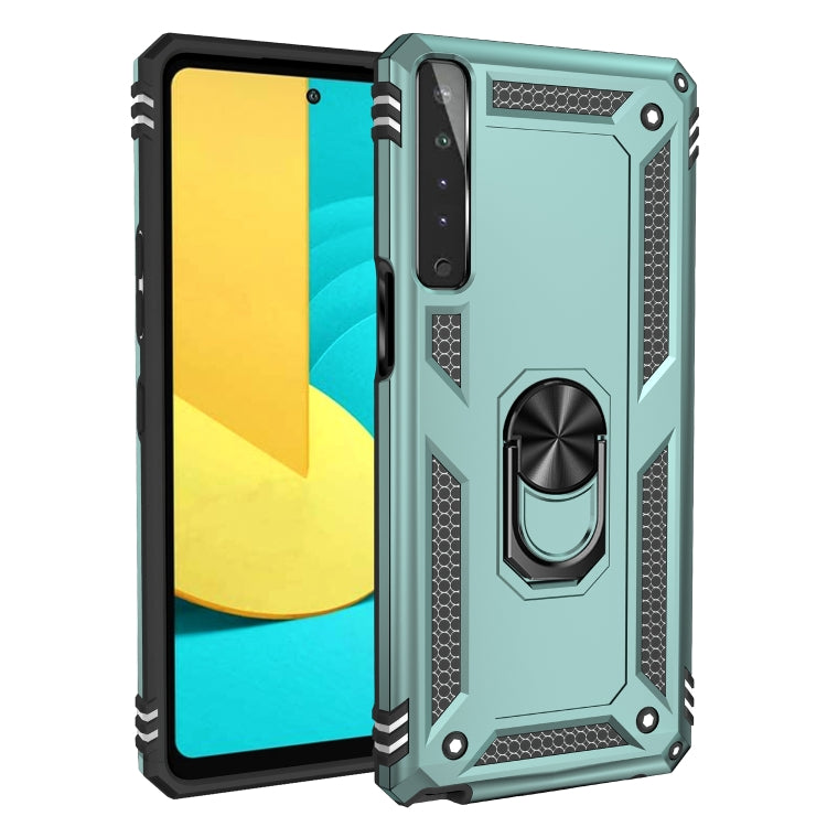 For LG Stylo 7 4G Shockproof TPU + PC Protective Case with 360 Degree Rotating Holder