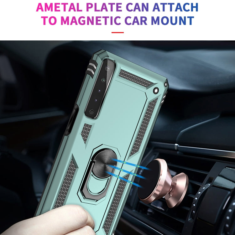 For LG Stylo 7 4G Shockproof TPU + PC Protective Case with 360 Degree Rotating Holder