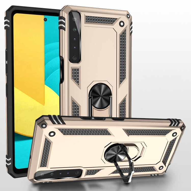 For LG Stylo 7 4G Shockproof TPU + PC Protective Case with 360 Degree Rotating Holder