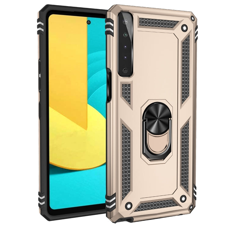 For LG Stylo 7 4G Shockproof TPU + PC Protective Case with 360 Degree Rotating Holder