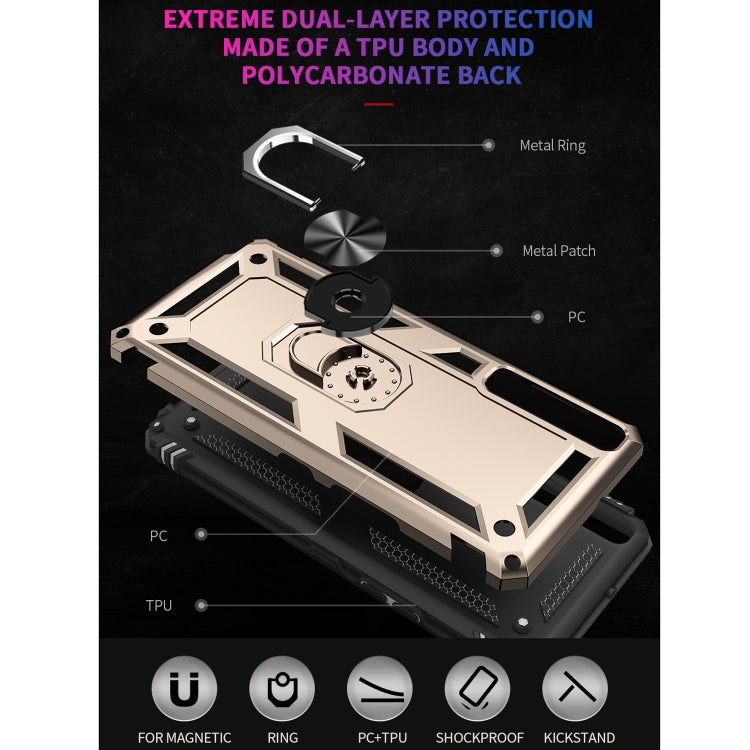 For LG Stylo 7 4G Shockproof TPU + PC Protective Case with 360 Degree Rotating Holder