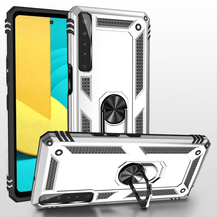 For LG Stylo 7 4G Shockproof TPU + PC Protective Case with 360 Degree Rotating Holder