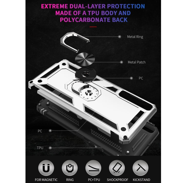 For LG Stylo 7 4G Shockproof TPU + PC Protective Case with 360 Degree Rotating Holder