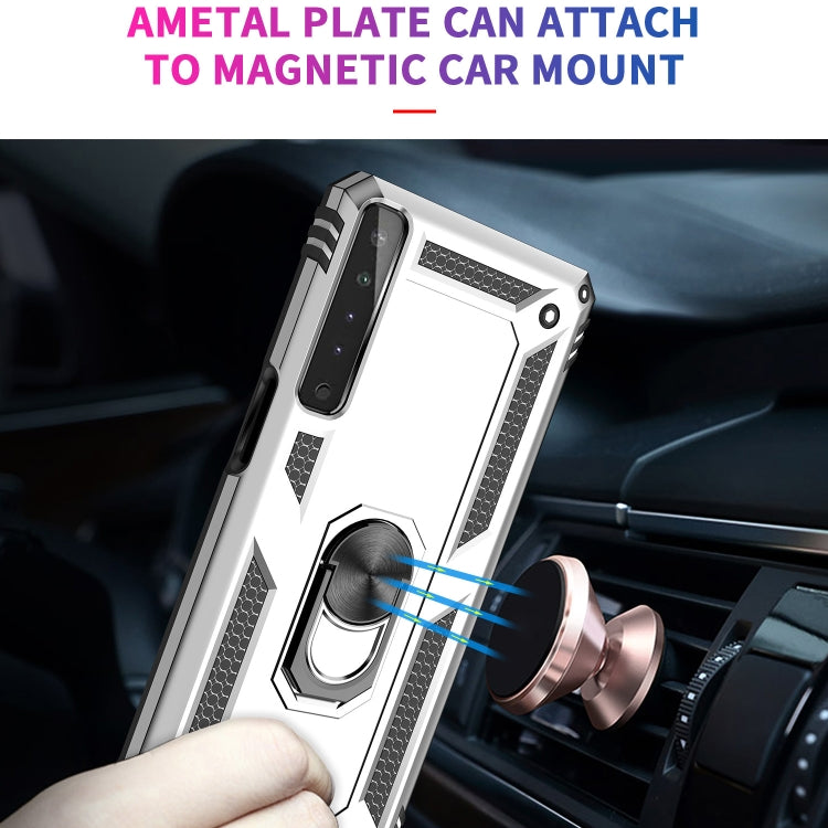 For LG Stylo 7 4G Shockproof TPU + PC Protective Case with 360 Degree Rotating Holder