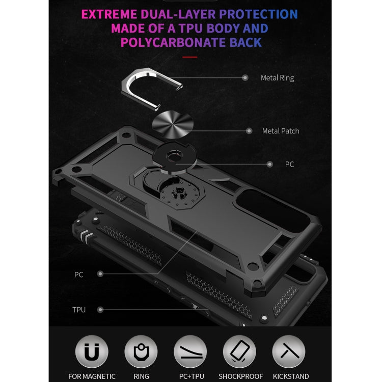 For LG Stylo 7 5G Shockproof TPU + PC Protective Case with 360 Degree Rotating Holder