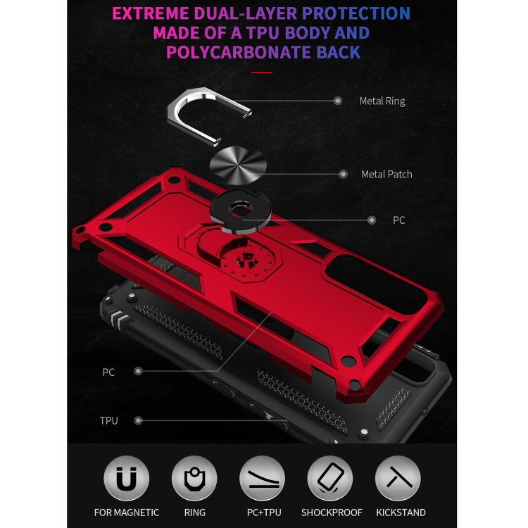 For LG Stylo 7 5G Shockproof TPU + PC Protective Case with 360 Degree Rotating Holder