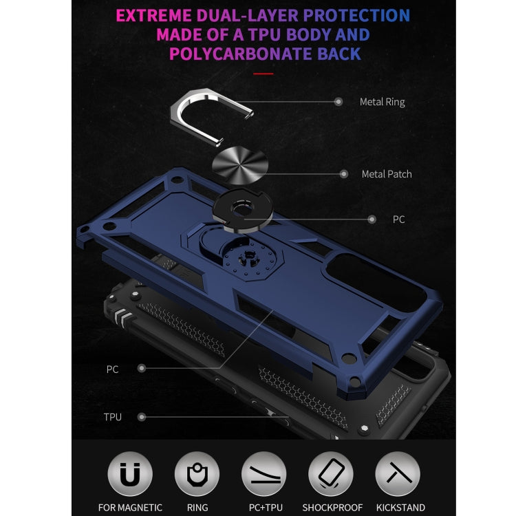 For LG Stylo 7 5G Shockproof TPU + PC Protective Case with 360 Degree Rotating Holder