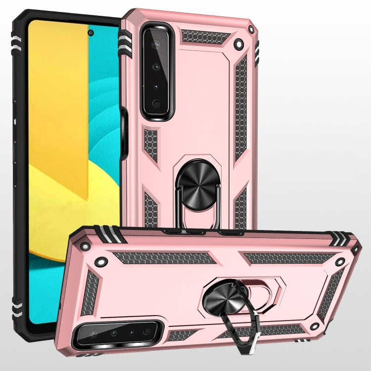 For LG Stylo 7 5G Shockproof TPU + PC Protective Case with 360 Degree Rotating Holder