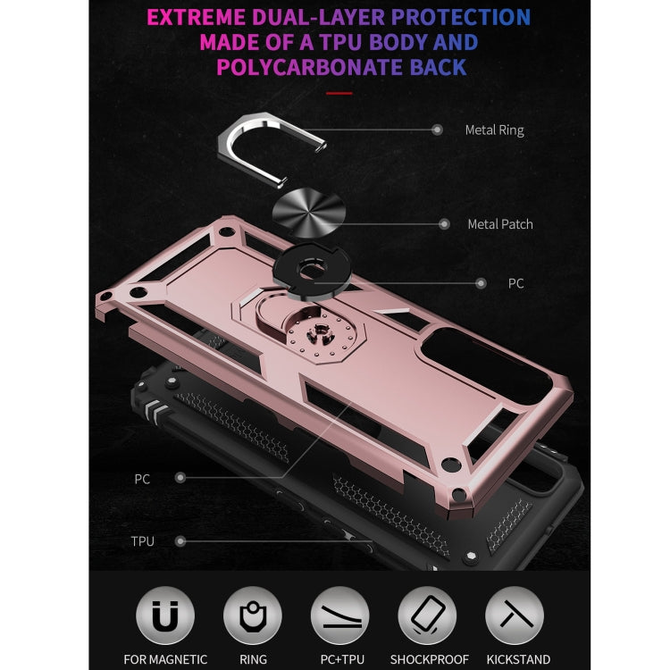 For LG Stylo 7 5G Shockproof TPU + PC Protective Case with 360 Degree Rotating Holder