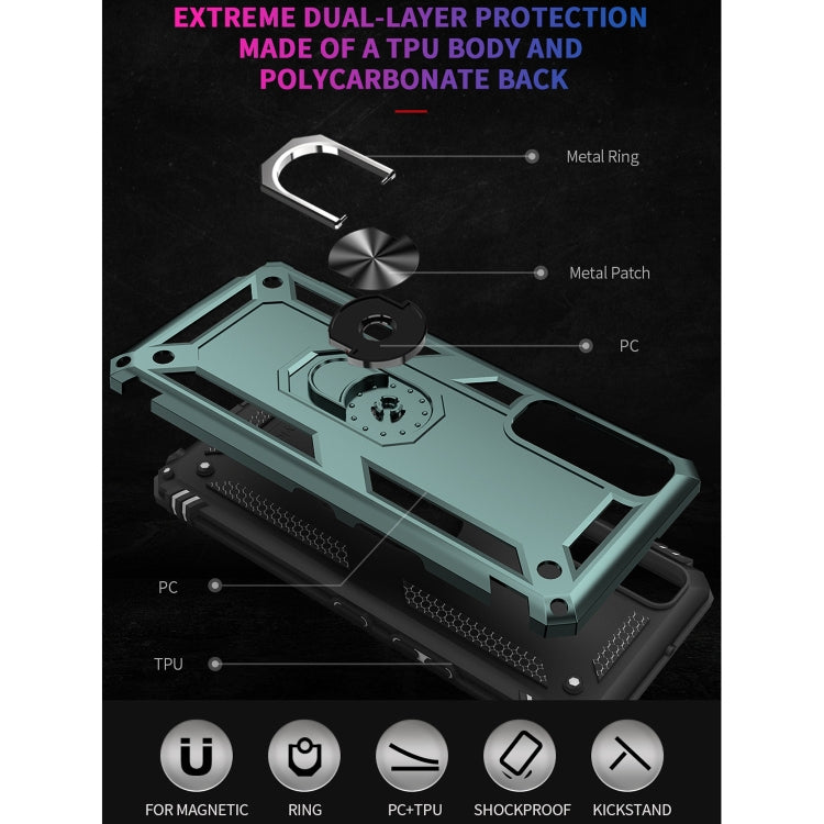 For LG Stylo 7 5G Shockproof TPU + PC Protective Case with 360 Degree Rotating Holder