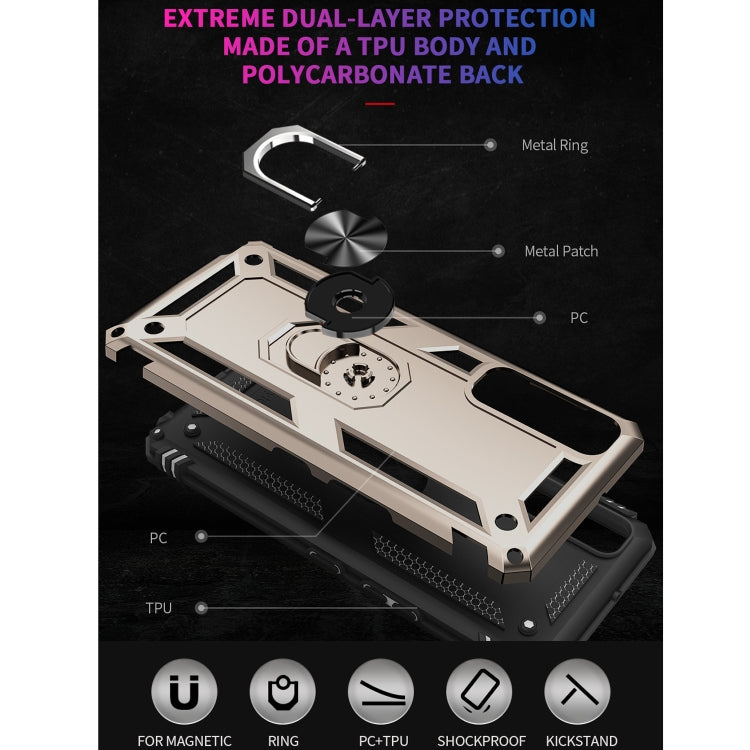 For LG Stylo 7 5G Shockproof TPU + PC Protective Case with 360 Degree Rotating Holder