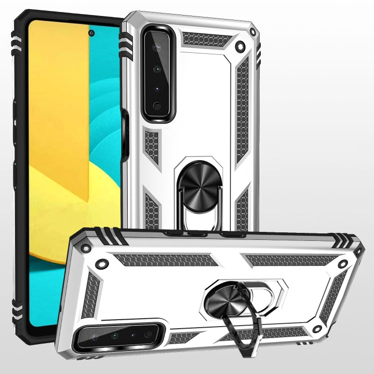 For LG Stylo 7 5G Shockproof TPU + PC Protective Case with 360 Degree Rotating Holder