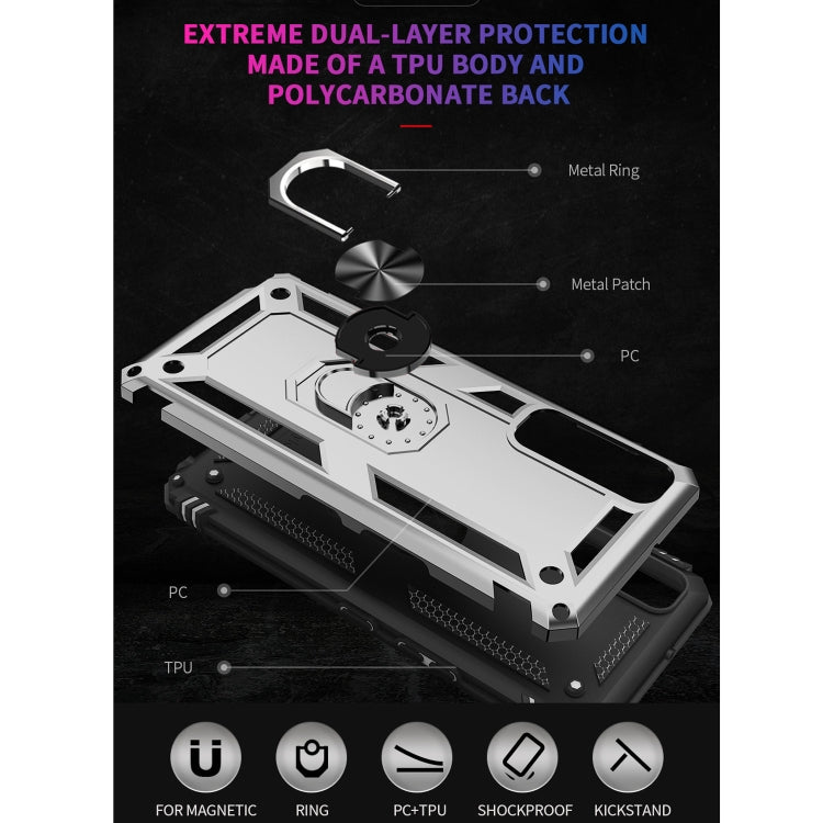 For LG Stylo 7 5G Shockproof TPU + PC Protective Case with 360 Degree Rotating Holder
