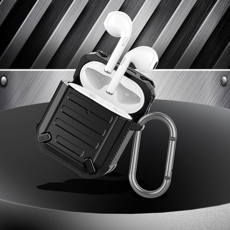 Wireless Earphones Shockproof Sharp Sword Armor Silicone Protective Case For AirPods 1/2