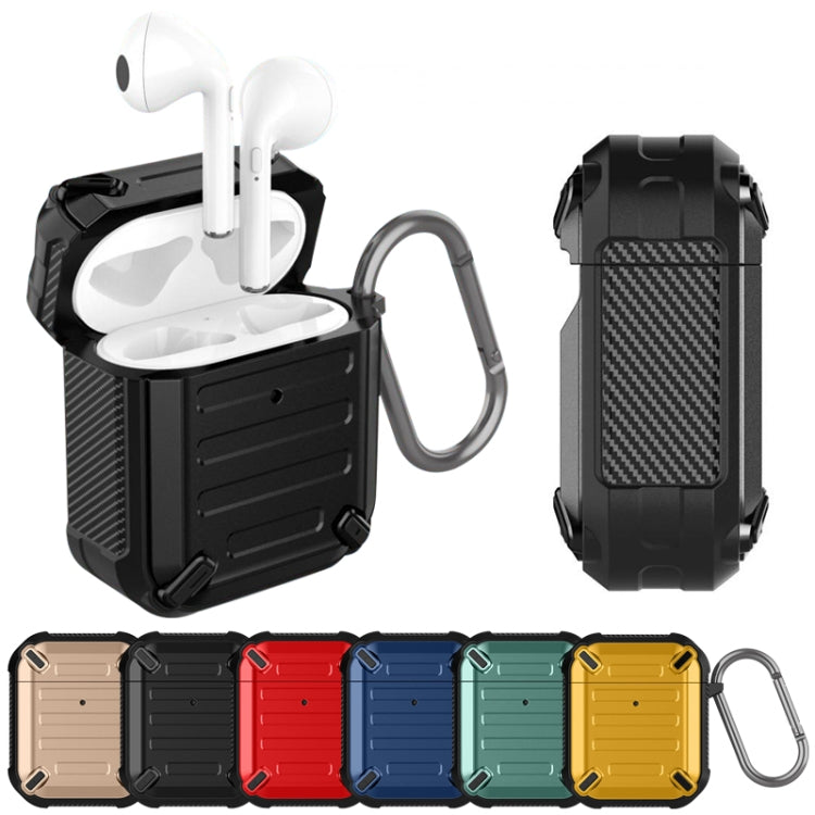 Wireless Earphones Shockproof Sharp Sword Armor Silicone Protective Case For AirPods 1/2