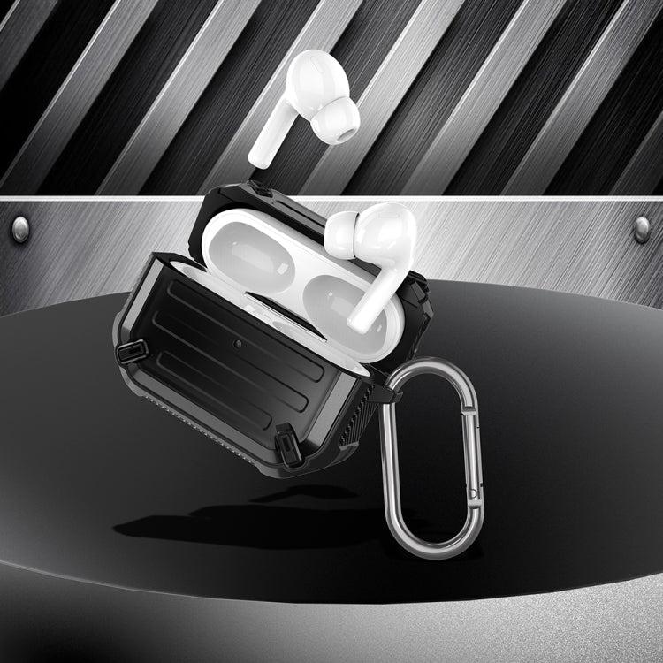 Wireless Earphones Shockproof Sharp Sword Armor Silicone Protective Case For AirPods Pro
