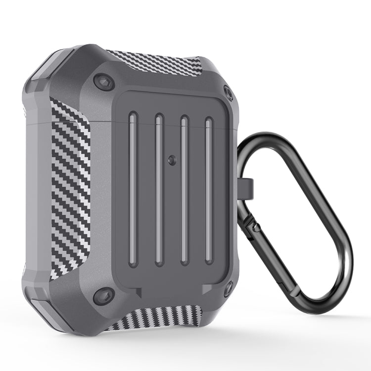 Wireless Earphones Shockproof Carbon Fiber Luggage TPU Protective Case For AirPods 1/2