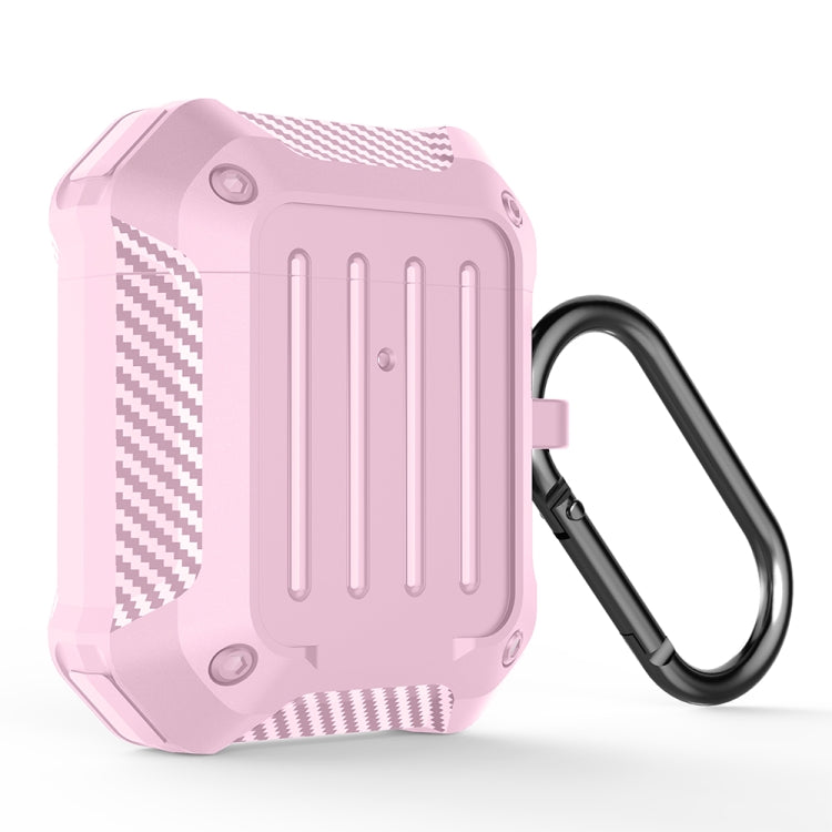 Wireless Earphones Shockproof Carbon Fiber Luggage TPU Protective Case For AirPods 1/2