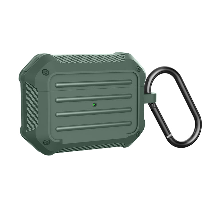 Wireless Earphones Shockproof Carbon Fiber Luggage TPU Protective Case For AirPods Pro