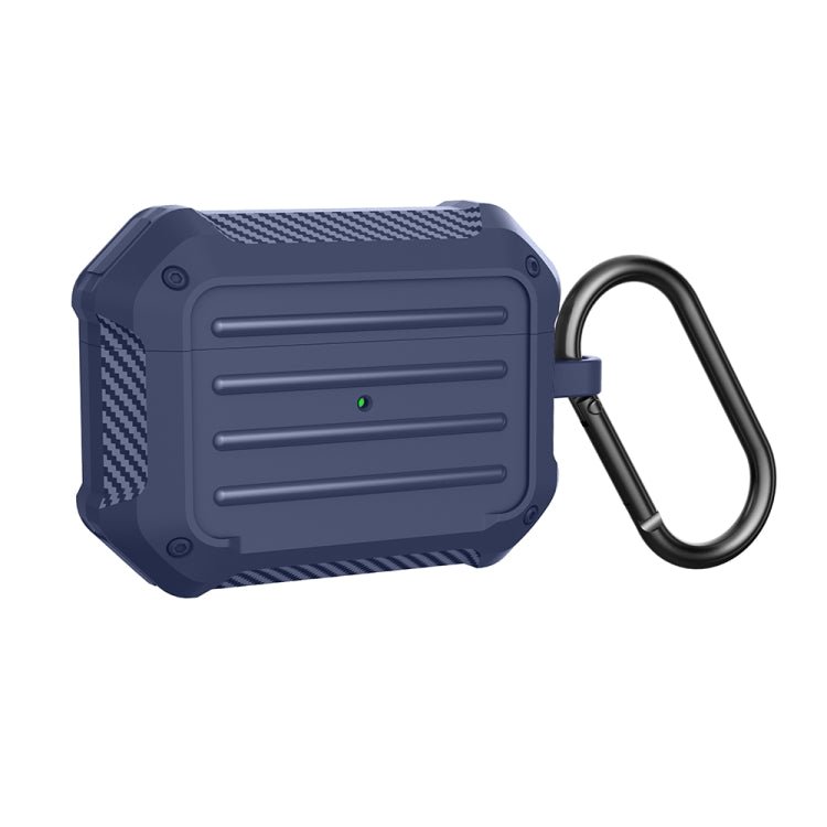 Wireless Earphones Shockproof Carbon Fiber Luggage TPU Protective Case For AirPods Pro