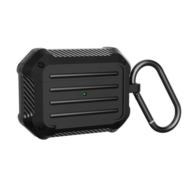 Wireless Earphones Shockproof Carbon Fiber Luggage TPU Protective Case For AirPods Pro
