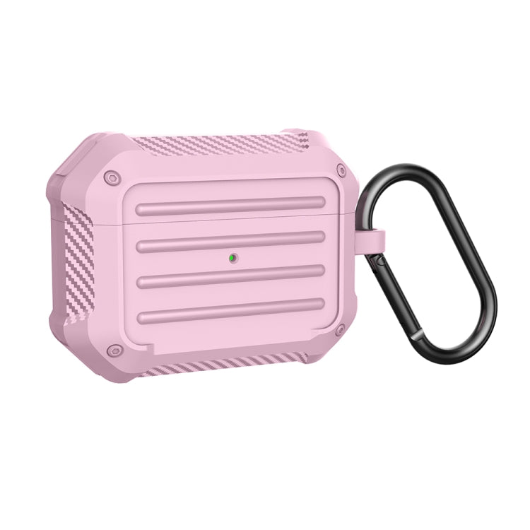 Wireless Earphones Shockproof Carbon Fiber Luggage TPU Protective Case For AirPods Pro