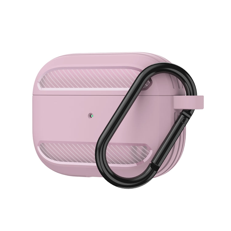 Wireless Earphones Shockproof Carbon Fiber Armor TPU Protective Case For AirPods Pro