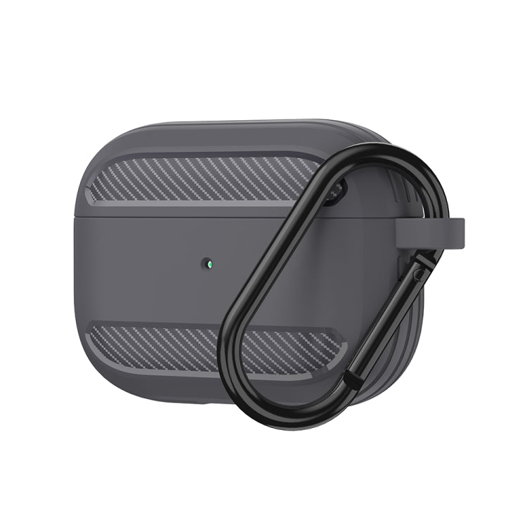 Wireless Earphones Shockproof Carbon Fiber Armor TPU Protective Case For AirPods Pro