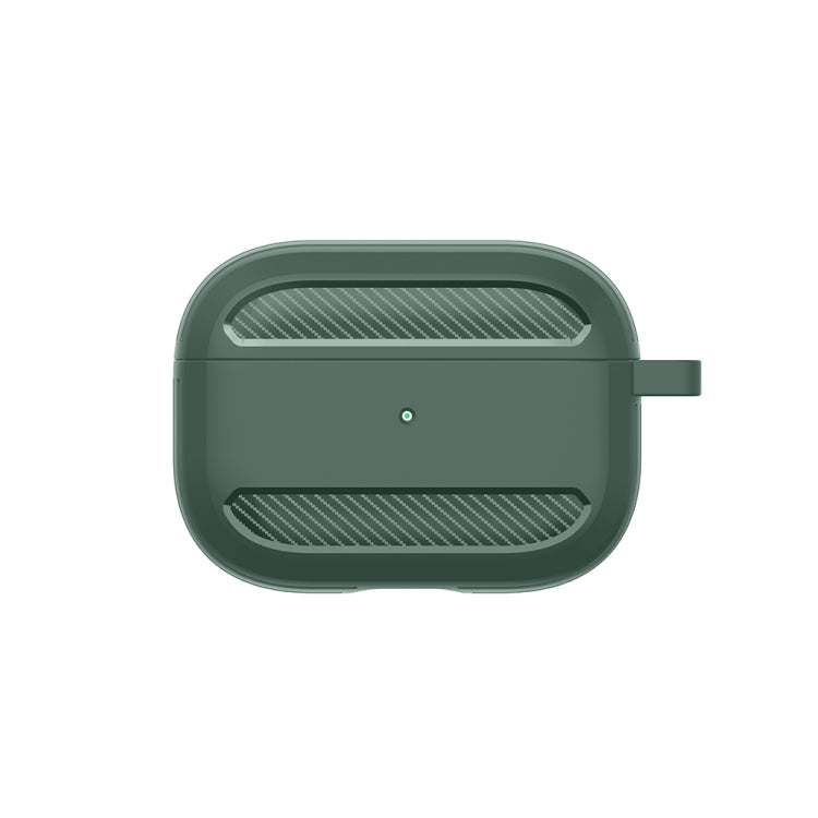 Wireless Earphones Shockproof Carbon Fiber Armor TPU Protective Case For AirPods Pro