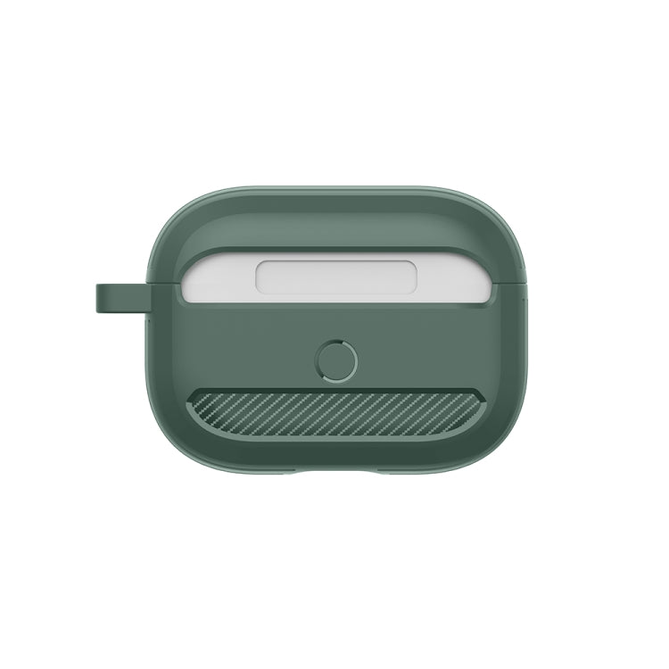 Wireless Earphones Shockproof Carbon Fiber Armor TPU Protective Case For AirPods Pro
