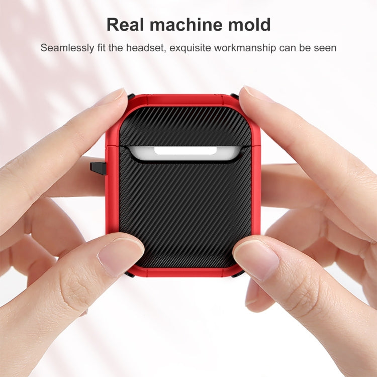 Wireless Earphones Shockproof Thunder Mecha TPU Protective Case For AirPods 1/2