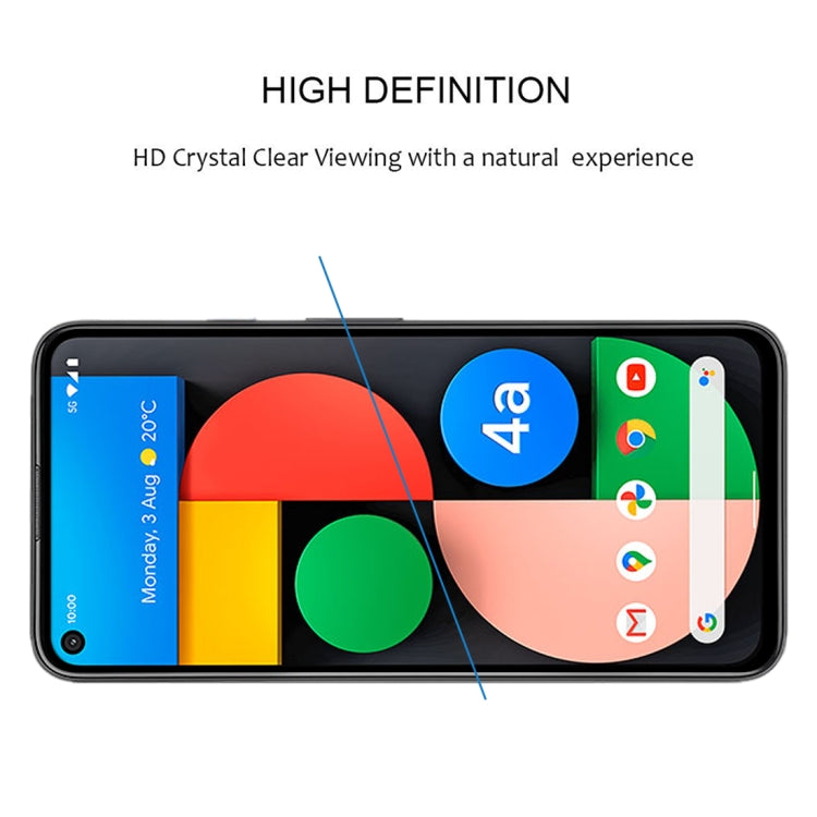 For Google Pixel 4a 5G 25 PCS Full Glue Full Screen Tempered Glass Film