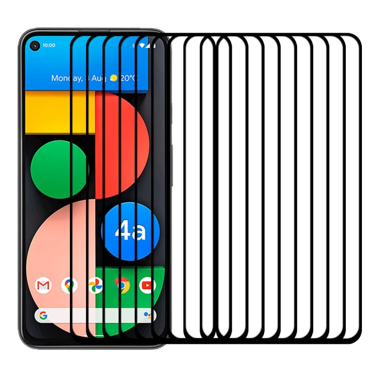 For Google Pixel 4a 5G 25 PCS Full Glue Full Screen Tempered Glass Film