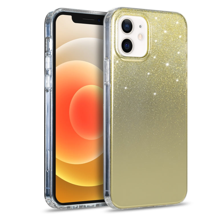 For iPhone 11 Double-sided Mirror Electroplating Glitter Powder Protective Case