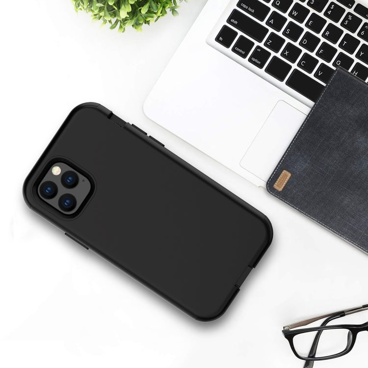 For iPhone 11 Pro 3 in 1 Leather Oil TPU + PC Shockproof Case