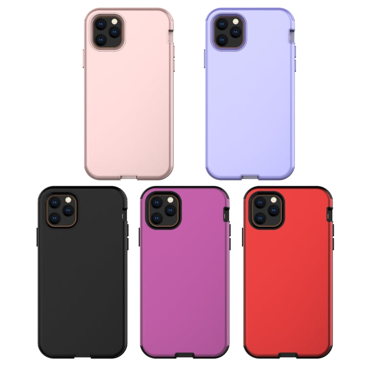 For iPhone 11 Pro 3 in 1 Leather Oil TPU + PC Shockproof Case