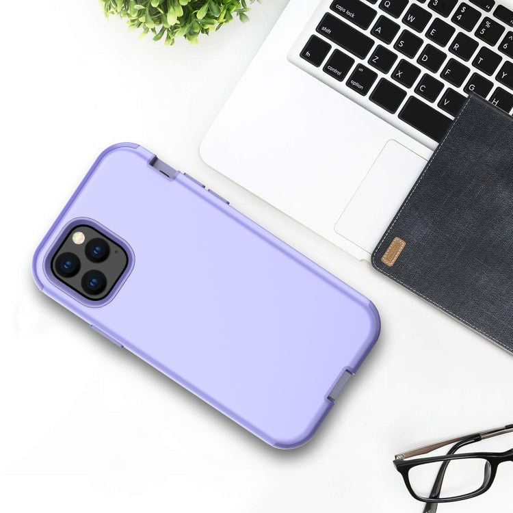For iPhone 11 Pro 3 in 1 Leather Oil TPU + PC Shockproof Case