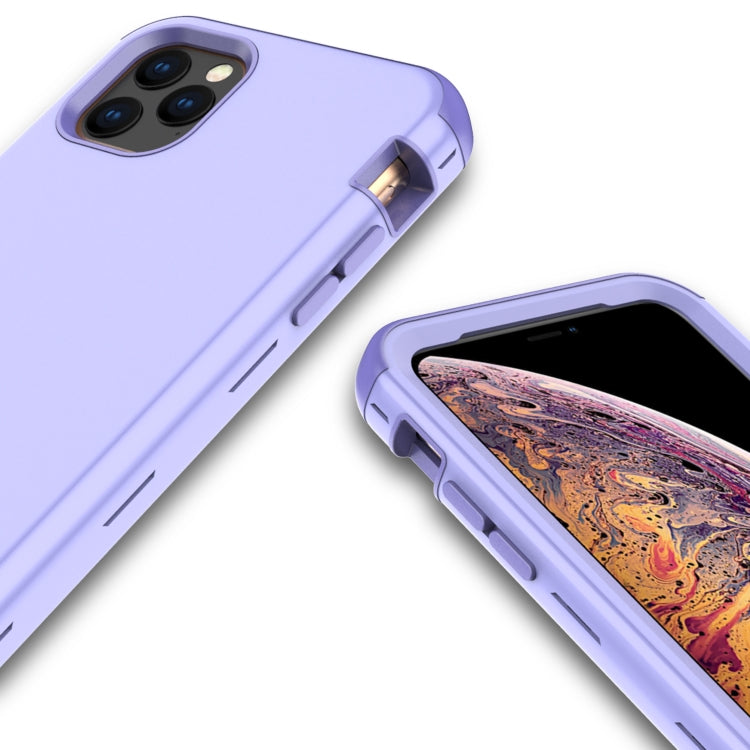 For iPhone 11 Pro 3 in 1 Leather Oil TPU + PC Shockproof Case