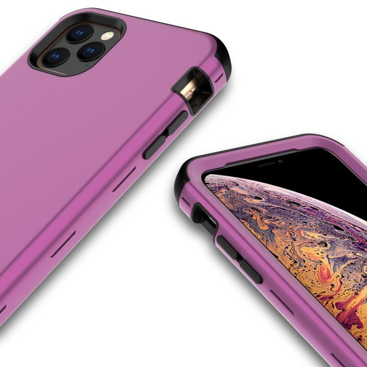 For iPhone 11 Pro Max 3 in 1 Leather Oil TPU + PC Shockproof Case