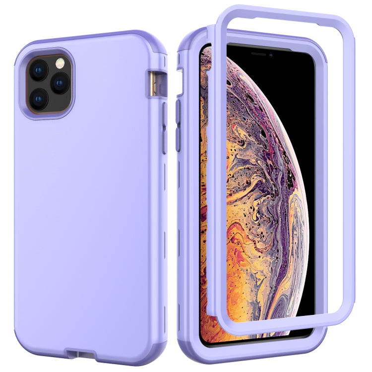 For iPhone 11 Pro Max 3 in 1 Leather Oil TPU + PC Shockproof Case