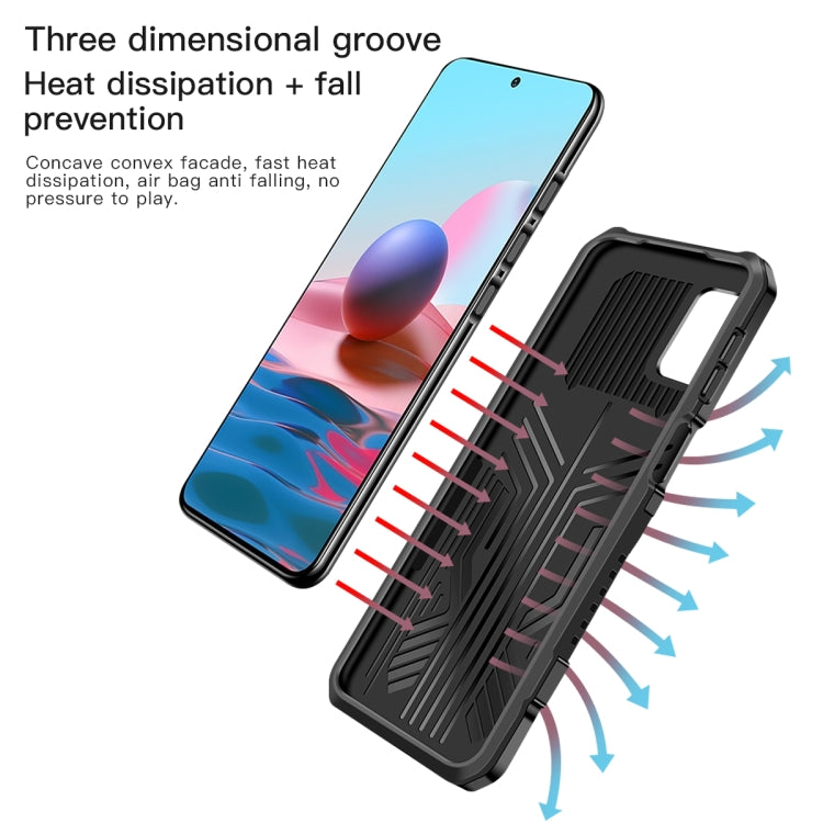 For OPPO Realme C21 / C20 Armor Warrior Shockproof PC + TPU Protective Case